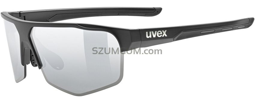 Okulary sportowe UVEX Axos set - black matt / mirror silver