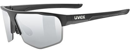 Okulary sportowe UVEX Axos set - black matt / mirror silver