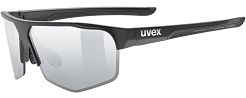 Okulary sportowe UVEX Axos set - black matt / mirror silver