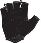Rękawiczki rowerowe Ziener CARWYN - black - 2