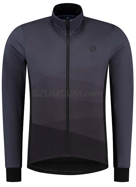 Zimowa kurtka rowerowa Rogelli TARAX o luźniejszym kroju, czarna