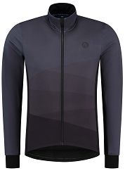 Zimowa kurtka rowerowa Rogelli TARAX o luźniejszym kroju, czarna