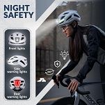 Kask rowerowy Rockbros ZK-077 z zintegrowanym oświetleniem 360°, white - 24