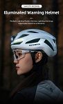 Kask rowerowy Rockbros ZK-077 z zintegrowanym oświetleniem 360°, white - 10