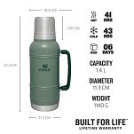 Termos Stanley Artisan 1,4L hammertone green - 4