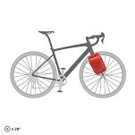 Torba na widelec Ortlieb Fork-Pack Plus 5,8L - salsa dark chili - 3