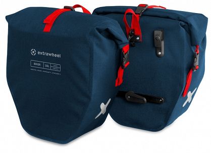 Sakwy rowerowe tylne Extrawheel Biker Premium Cordura 50L blue