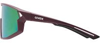 Okulary sportowe UVEX Skyryse - burgundy matt / mirror rose - 4