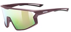 Okulary sportowe UVEX Skyryse - burgundy matt / mirror rose