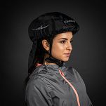 Pokrowiec na kask rowerowy CHIBA z osłoną szyi, czarny - 11