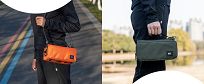 Podręczna torebka na ramę roweru Rockbros 071 orange 2x1L - 14