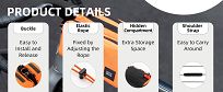 Podręczna torebka na ramę roweru Rockbros 071 orange 2x1L - 12
