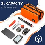 Podręczna torebka na ramę roweru Rockbros 071 orange 2x1L - 10