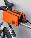 Podręczna torebka na ramę roweru Rockbros 071 orange 2x1L - 3