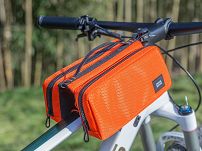 Podręczna torebka na ramę roweru Rockbros 071 orange 2x1L - 2