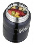 Oryginalny Termos obiadowy na jedzenie Thermos KING 0,7 L z łyżką, czerwony - 2