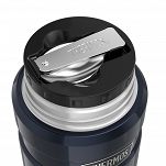 Oryginalny Termos obiadowy na jedzenie Thermos KING 0,7 L z łyżką, czerwony - 3