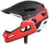 Kask z odpinaną szczęką Prox CAGE II – czerwono-czarny (55-62cm) - 2