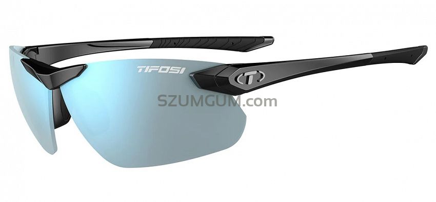 Okulary TIFOSI SEEK FC 2.0 gloss black (1 szkło Smoke Bright Blue 11,2% transmisja światła)