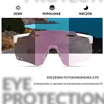 Okulary z fotochromem Rockbros SP323 - fioletowe - 2