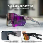 Okulary z fotochromem Rockbros SP323 - fioletowe - 3