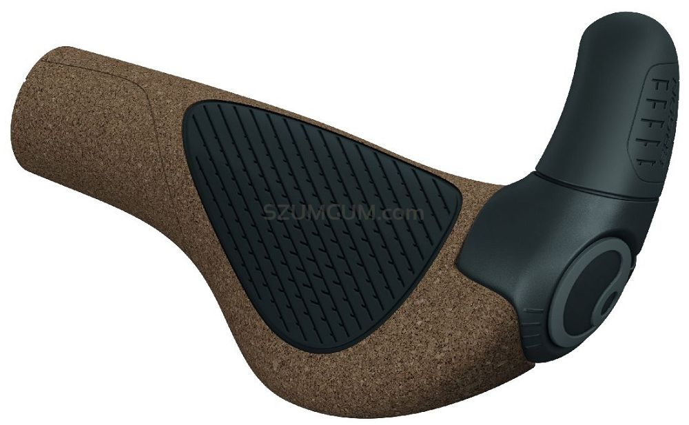 Impugnature Ergon Gp1 Evo Biocork Impugnature Ergonomiche Ergon GP1 Evo BioKork - Bloccanti, Nero/abbronzato, Per Mountain Bike E Trekking Grips MTB Comfort
