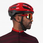 Kask rowerowy Rogelli PUNCTA z błyszczącą powierzchnią czerwony L-XL 58-62 cm - 4