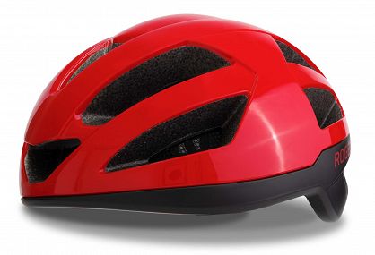 Kask rowerowy Rogelli PUNCTA z błyszczącą powierzchnią czerwony L-XL 58-62 cm