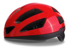 Kask rowerowy Rogelli PUNCTA z błyszczącą powierzchnią czerwony L-XL 58-62 cm