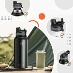 Butelka - bidon termiczny Rockbros 550ml / 18oz czarna - 13