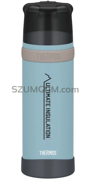 Thermos 0,75L Mountain - Termos z kubkiem do warunków ekstremalnych - niebieski