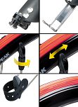 Komplet błotników rowerowych z oświetleniem - Topeak iGlow X - szosa do max 700x25c - 6