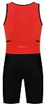 Strój triathlonowy Rogelli Florida czarno-czerwony, unisex - 2
