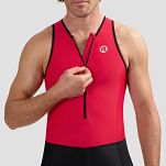 Strój triathlonowy Rogelli Florida czarno-czerwony, unisex - 5