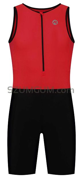 Strój triathlonowy Rogelli Florida czarno-czerwony, unisex