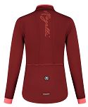 Ocieplana damska bluza rowerowa Rogelli ESSENTIAL, bordowo-koralowa - 2