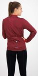 Ocieplana damska bluza rowerowa Rogelli ESSENTIAL, bordowo-koralowa - 4
