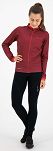 Ocieplana damska bluza rowerowa Rogelli ESSENTIAL, bordowo-koralowa - 5
