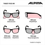 Okulary Alpina TWIST FIVE HR V, szkło S1-3 FOGSTOP- BLACK MATT - 8