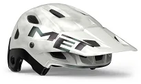 Kask z odpinaną szczęką MET Parachute MCR MIPS - white iridescent matt - 2