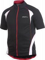   Koszulka rowerowa męska CRAFT ACTIVE BIKE - czarny z czerwonym 9900 roz. S