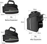 Torba rowerowa na bagażnik Rockbros A6-03BK | 10-35 L - 11