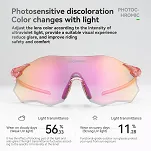 Okulary fotochromowe Rockbros SP359 - cranberry tint - 3
