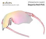 Okulary fotochromowe Rockbros SP359 - cranberry tint - 2