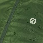 Kurtka przeciwdeszczowa na rower Rogelli ESSENTIAL z podklejanymi szwami i elementami odblaskowymi, khaki - 5