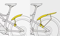 Zestaw błotników Topeak TetraFender Set M1 / M2 - (do kół 26