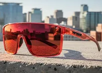 Okulary TIFOSI SANCTUM - crystal red fade (1 szkło Smoke Red Mirror 15%) - 6