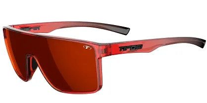 Okulary TIFOSI SANCTUM - crystal red fade (1 szkło Smoke Red Mirror 15%)