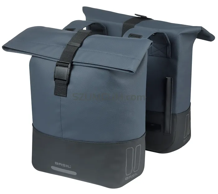 Torba miejska Basil Cove - Double Pannier Bag - 28-32L - navy/black