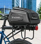 Torba rowerowa na bagażnik Wozinsky WSR-01B - czarna 9L - 10